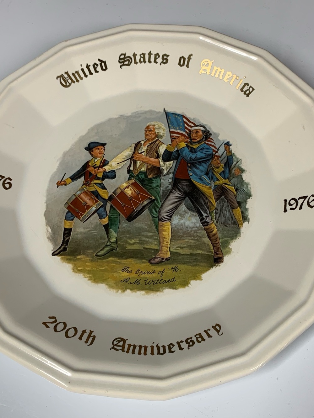 United States of America 200th Anniversary Decorative Plate - Conrad Crafters